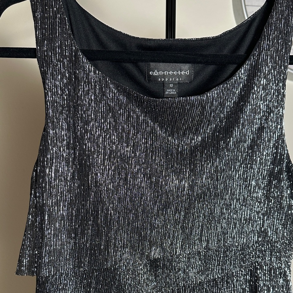 Connected Apparel Black Dress​ - Picture 6 of 6